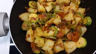 potatoes with zucchini taste better than meat.why I didn't know about this recipe?