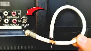 .🔥Just plug in a piece of Coaxial Cable to unlock all TV channels! AMAZING SMART