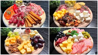 SNACK PLATE for your guests! 4 options for a beautiful serving of cheeses and meat for the holiday!