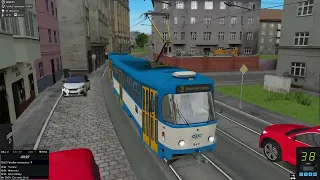 Tramvaj linka číslo 3 _ Hlavní nádraží - Červený vrch 4.3.2024