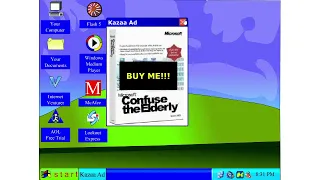 Windows XP 19.914 - an old Windows Flash Parody game