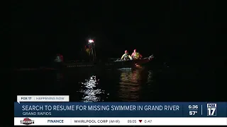 Search efforts to resume Friday for person who went missing in Grand River