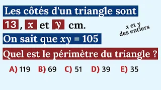 Que vaut le périmètre du triangle ?