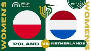 Netherlands vs Poland — WOMEN'S Pool — European Ultimate Championships #EUC2023