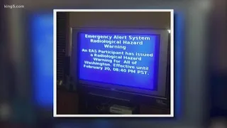 False TV alert over 'radiological hazard' concerns Washington emergency officials