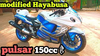 150cc Pulsar modified🏍️into busa ! bike modified ! Pulsar 150 modified