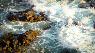 Ocean Waves Crashing on Rocks | White Noise To Help You Relax, Study or Sleep | Nature Video 10 Hrs