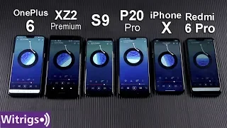 XZ2 Premium vs iPhone X vs OnePlus 6 vs P20 Pro vs S9 vs Redmi 6 Pro Battery Test | Drain Out Test