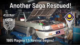 UCR: ANOTHER '85 Proton Saga Rescued!! PLUS '84 Mitsu Galant ST Oil Change UPDATE | EvoMalaysia.com