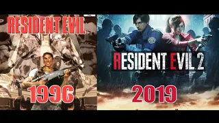 Resident Evil Main title Evolution 1996 - 2019