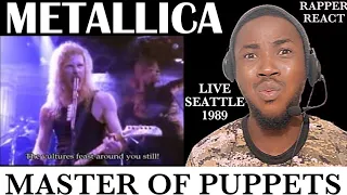 Rapper React To Metallica "Master Of Puppets"!!! Seattle 1989 Live!!