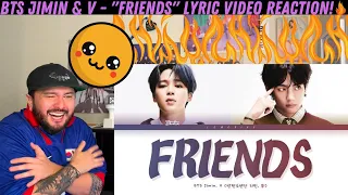 BTS JIMIN & V - "Friends" Lyric Video Reaction!