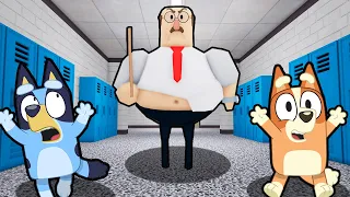 BLUEY AND BINGO ESCAPE GREAT SCHOOL BREAKOUT IN ROBLOX !