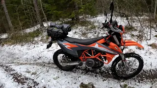 Cold day on TET Estonia with KTM 690