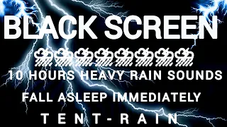 Rain and Thunder Sounds for Sleeping Black screen 10 Hours | Rain | Rain and thunder Sounds Sleeping