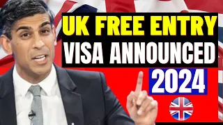 New UK Gov Announcement: Free Entry To UK Visa Start - No Visa Application: UK Immigration News 2024