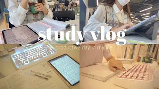 STUDY VLOG 📚 | productive day in my life | prepare for exam, new keyboard ⌨️