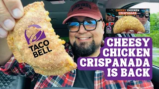 Taco Bell Cheesy Chicken CRISPANADA Review 🌮🐔🥟 Hotel Kia Items