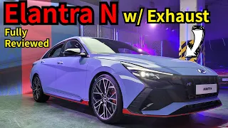 Hyundai Elantra N 2022 года наконец-то здесь - не компьютерная графика, а настоящие звуки выхлопа