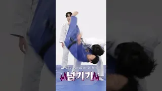 Self-defense class with TXT…#kpop #yeonjun #soobin #taehyun #txt #shorts