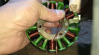 CÓMO BOBINAR UN ESTATOR DE MOTO #2 motorcycle alternator winding!!!