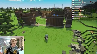 xQc Reacts to The New Minecraft Game (Minecraft Legends)