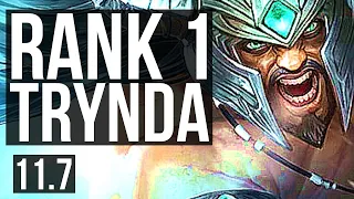 TRYNDAMERE vs URGOT (TOP) | Rank 1 Trynda, 9/2/3 | EUW Challenger | v11.7