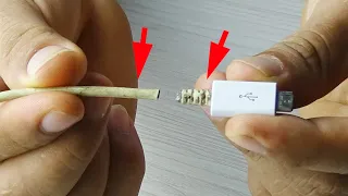 Pocos conocen este truco para reparar cable de USB cuando esta quebrado
