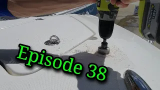 Drilling Holes In A New 295 Pursuit Plus A 408 Pursuit - Episode 38