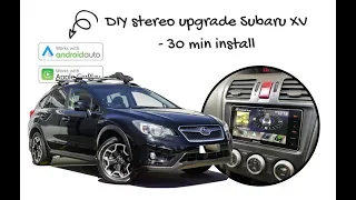 DIY: How To Upgrade The Subaru XV Stereo includes Stereo Removal Subaru XV