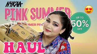 Huge Nykaa Pink Summer Sale Haul | New Launches | Upto 50% off | Nidhi Katiyar