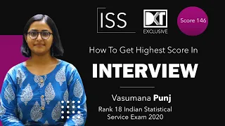 UPSC ISS Exam | Highest Scorer | How To Get Top Score in Interview | By Vasumana Punj, Rank 18