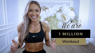 WE ARE 1 MILLION WORKOUT || 30 Min Full Body - No Equipment, No Jumping, No Repeat, Calisthenics