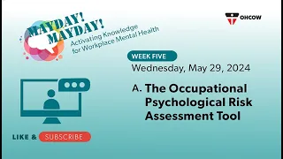 Mayday 2024 5a: Occupational Psychological Risk Assessment Tool