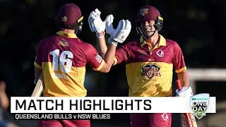 Highlights: Queensland Bulls v NSW Blues, Marsh One-Day Cup 2019