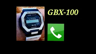 G-Shock GBX-100 (Call entry notification).