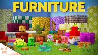 Minecraft's HUGE Expansion With OVER 1000 NEW BLOCKS... (the furniture addon)