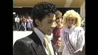 Prince Arrives to Sheridan Wyoming Under the Cherry Moon Premiere 1986