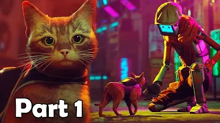 STRAY | Walkthrough Gameplay Part 1 - CAT FAMILY (FULL GAME)