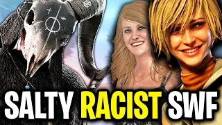 SALTY RACIST SABOTEUR SWF CAN'T HANDLE LOSING... | Dead By Daylight #DBD #Salty