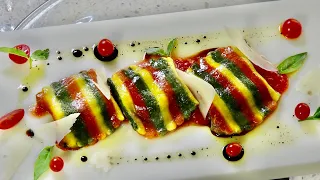 Tri-Color Pasta Ravioli – Bruno Albouze