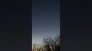 UFO over my house?! Spooked the horses! Viewing Venus & Jupiter - the kiss