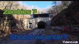 Ebike rides on an abandoned turnpike and through tunnels #abandoned #ebike #electricbike