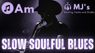 Slow Soulful Blues in A minor | Backing Track