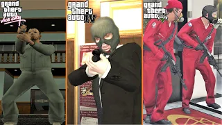 Evolution of HEISTS in GTA games over the years (Comparison)