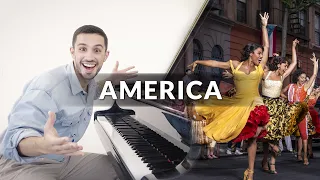 West Side Story - America (Leonard Bernstein) | Piano Cover + Sheet Music