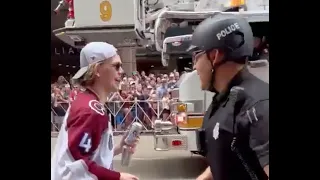 Colorado Cop Doesn't Know Avalanche Bowen Byram