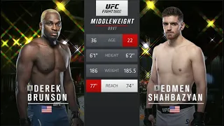 Derek Brunson vs Edmen Shahbazyan Full Fight Highlights UFC Fight Night 175 August 1/2020