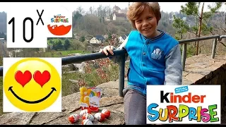 10 x niemieckie jajka KINDER niespodzianki - surprise :)