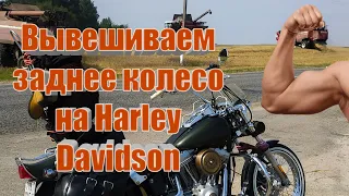 Поднимаю Harley Davidson.